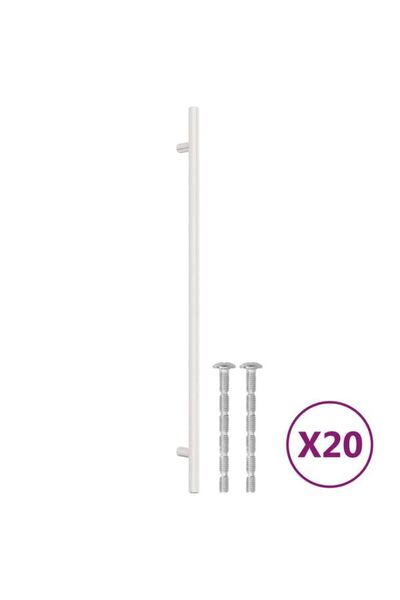 vidaxl Mânere de mobilier, 20 buc., argintii, 320 mm, oțel inoxidabil