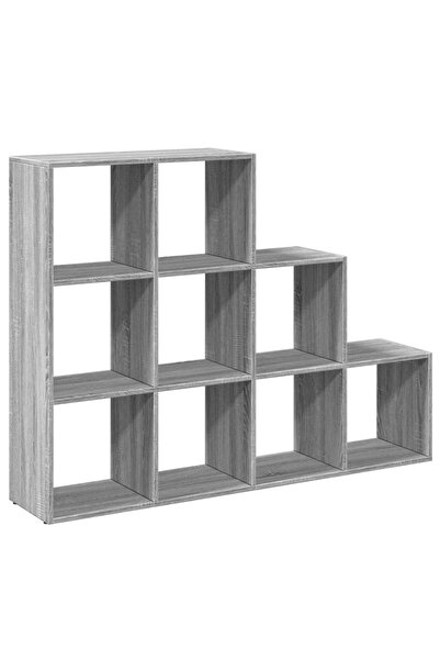 vidaxl Bibliotecă/separator cameră sonoma gri 137,5x29x103,5 cm lemn
