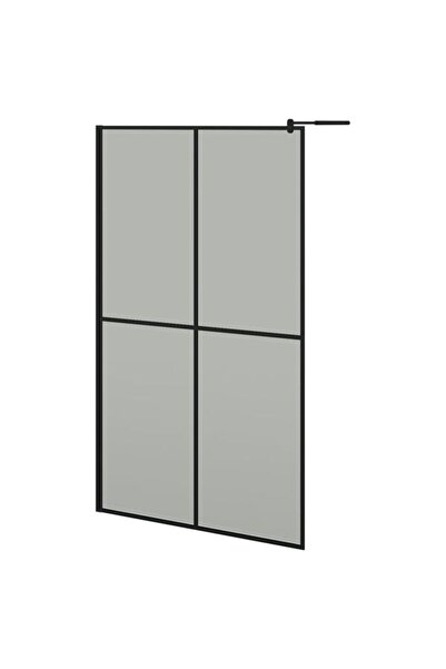 vidaxl Paravan de duș walk-in, 118 x 190 cm, sticlă securizată întunecată