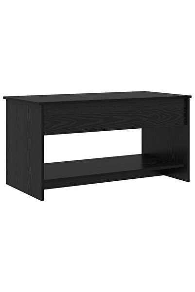 vidaxl Masă de cafea Stejar Negru 80 x 50,5 x 41,5 cm Lemn compozit