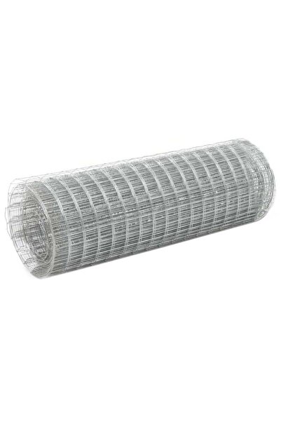 vidaxl Plasa de găini, argintie, 10 x 0,5 m, oțel galvanizat