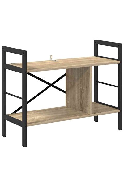 vidaxl Raft pentru cărți Stejar Sonoma 75 x 30 x 58,5 cm Lemn compozit
