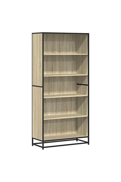 vidaxl Bibliotecă, stejar Sonoma, 80.5 x 35 x 170.5 cm, lemn prelucrat