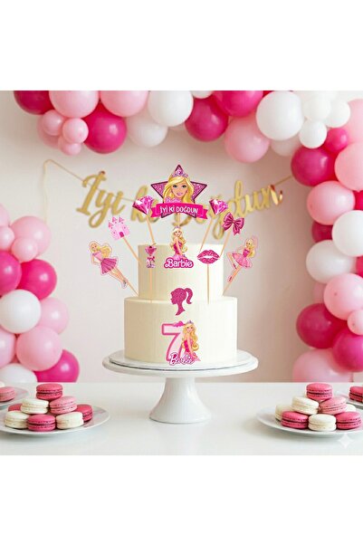 Ays Bridal Barbi temalı pasta süsü kürdanı 12 adet