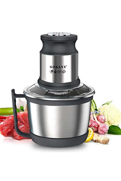 GULF GALLERY sokany Electric Meat Grinder,2 Speed 3L tainless Steel Kitchen F...