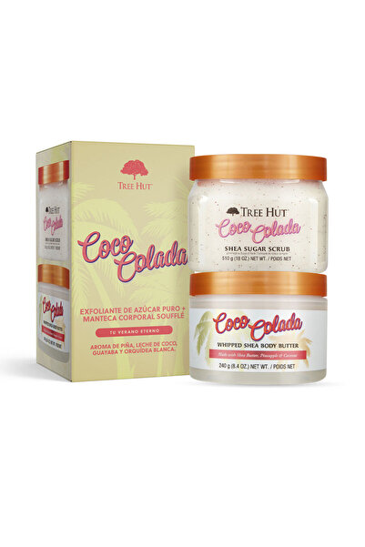 TreeHut Exfoliante + Manteca Corporal Coco Colada Estuche Tree Hut 2 pz