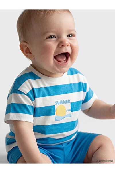LC Waikiki Trendlucky with Difference Baby Boy T-Shirt and Shorts