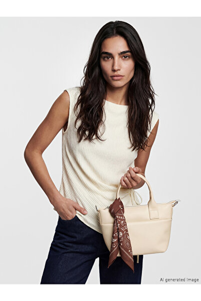 LC Waikiki Özmarka New Season Women's Shoulder Bag with Scarf Detail