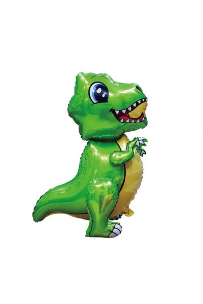MP Mirific Party Balon din folie metalică, dinozaur 3D, verde, 51x77 cm