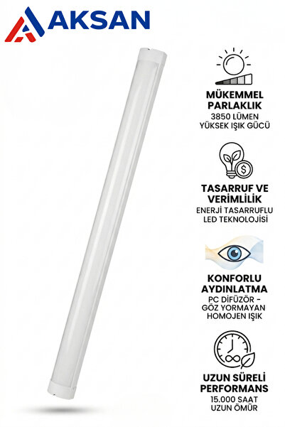 Cata CT-2478 36W 120 cm Günışığı Led Yatay Bant Armatür 3200K