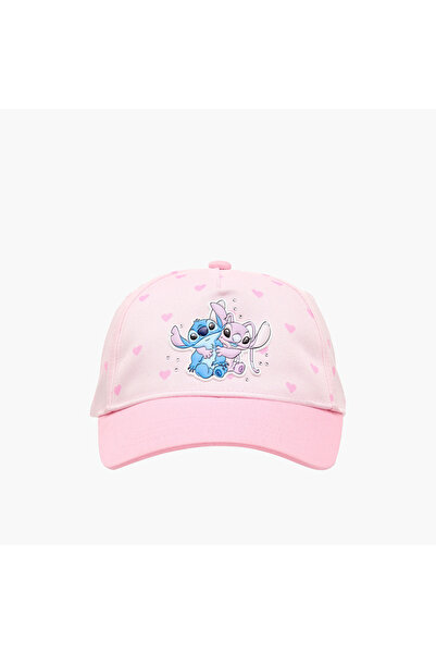 Disney Cap with Angel and Stitch Print