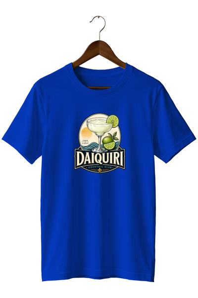 remonz Daiquiri Cocktail Club Unisex Cocktail Printed Regular Fit Crew Neck T...