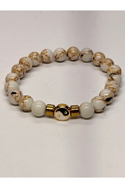 gemsartdeco Agate Balance Symbol Natural Stone Bracelet