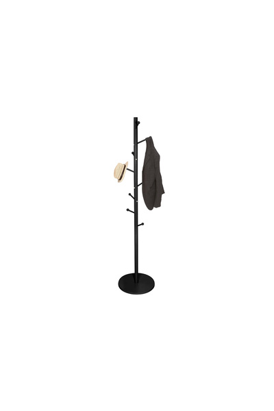 Target Home Καλόγερος μεταλλικός μαύρος Φ40x175εκ. με 8 γάντζους