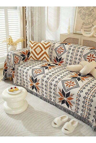 Generic 1PC Multifunctional Chenille Sofa Cover Towel – Vintage Throw Blanket...