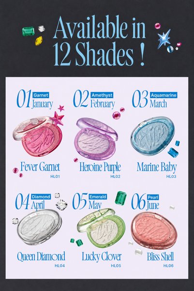 Fwee Glitz Stone Highlighter 07 Ruby Reborn Illuminator 6.0g