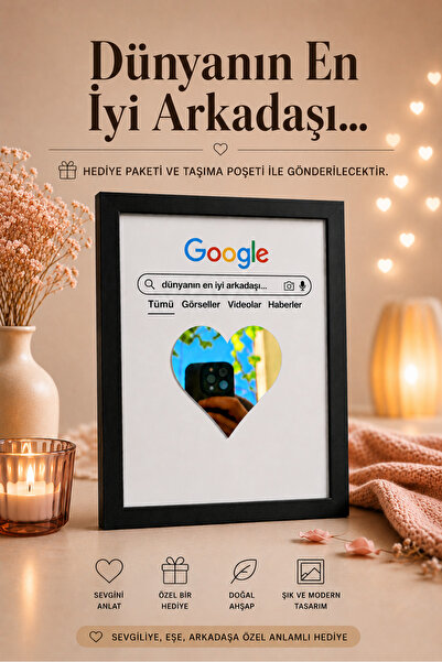 BİRBEYSTORE Cel mai bun prieten al lumii, un cadou de neegalat, tablou din le...