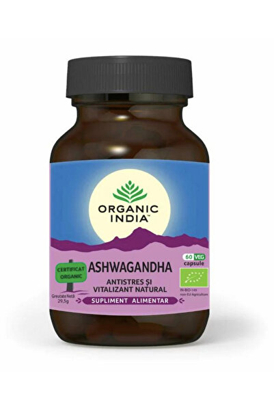 Organic India Hint Ginsengi (Withania somnifera) 400 mg - 60 Kapsül - Organic