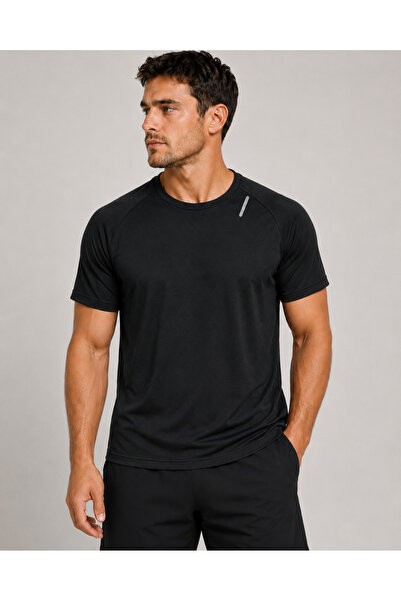 De Carte Men's Sporty Dry-Fit Breathable Sweat-Wicking Athletic Technical T-S...