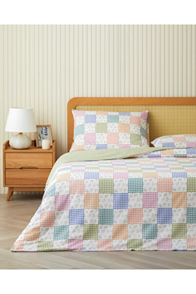 English Home Dreamy Patch Kolay Ütülenir Tek Kişilik Nevresim Seti 160x220 cm...