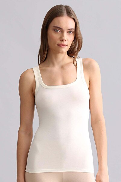 Aytuğ&Mısırlı Egyptian Modal by Tencel U Helen Thick Strap Long T-Shirt / Und...
