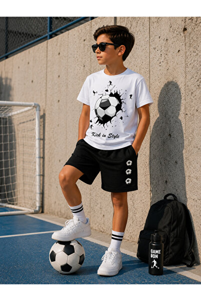 SAINT YUX 2-Piece Football Printed Kids' Set