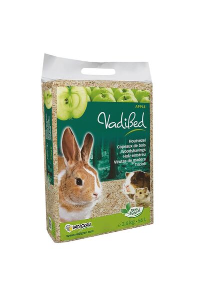 VADIGRAN Vadibed Woodshavings Apple Υπόστρωμα Ξύλου με Άρωμα Μήλου 56lt/3.6kg