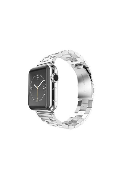 OEM Watchband Apple Watch 1 2 3 4 5 6 7 8 Λουράκι Ανοξείδωτο Ατσάλι Ασημί (Ap...