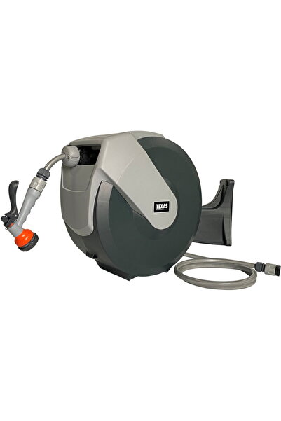 TEXAS Furtun cu tambur, 30m, retractabil, mobil, 1/2", dispozitiv stropit inc...