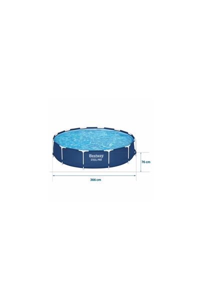 BESTWAY Piscină cu cadru metalic 366x76cm cu filtru de apă, filtru