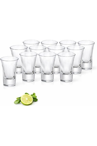 SYOSI Mini Shot Glass Set, 1oz/30ml, 12pcs Bullet Cups with Heavy Base, Clear...