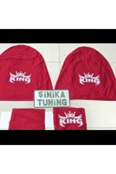 şimika tuning tuningmarketim Red Auto Service Cover Front and Rear 4-Piece Se...