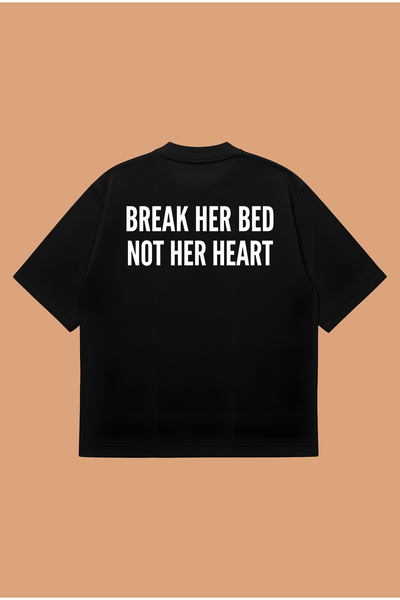 PURE POWER Break Her Bad Boxy Fit Oversize Unisex 100% Cotton Tshirt – Printe...