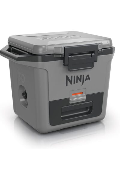 NINJA FrostVault 28L Heavy-Duty Hard Insulated Cooler with Dry Storage, Slate...