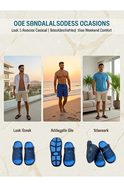 Khayrat Slipper New Arrival 2-Way Men's Beach Clogs - Quick-dry Waterproof Ga...