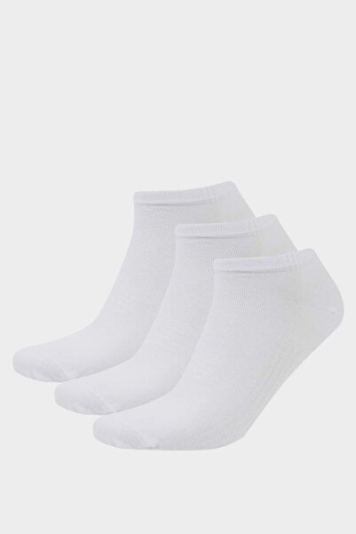 DeFacto Men's Seamless 3-Piece Bamboo Booties Socks F9132Axns