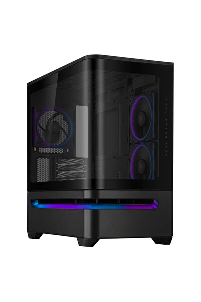 ASUS AP202 ARGB Μαύρη Θήκη Mini-ITX/mATX, Σκληρυμένο Γυαλί, 3 Ανεμιστήρες Περ...