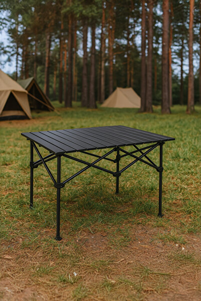 Vadi Katlanabilir Taşınabilir Kamp Masası Alüminyum Gövdeli Outdoor Piknik ve...