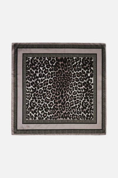 AKSWSUAR Leopar Desenli Fular 90*90