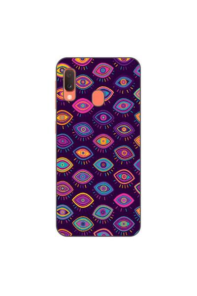 OEM Husa compatibila cu Samsung Galaxy A20e Silicon Gel Tpu Model Tribal Eyes