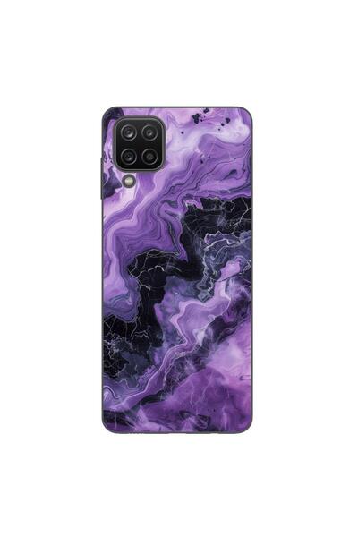 OEM Husa compatibila cu Samsung Galaxy A12 Silicon Gel Tpu Model Abstract Pur...