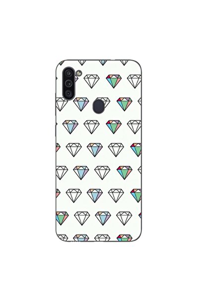 OEM Husa compatibila cu Samsung Galaxy A11 Silicon Gel Tpu Model Diamonds Pat...