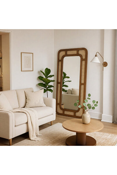 Ebticar Elegant Design Large Mirror 150X100Cm and Wooden Frame with Distincti...