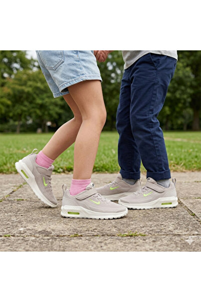 Nike حذاء رياضي للأطفال من Air Max Bia مزود بشريط فيلكرو مرن |   II9945-200 |...