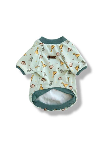 Luli Pet Dinozor Desenli Köpek T-shirt