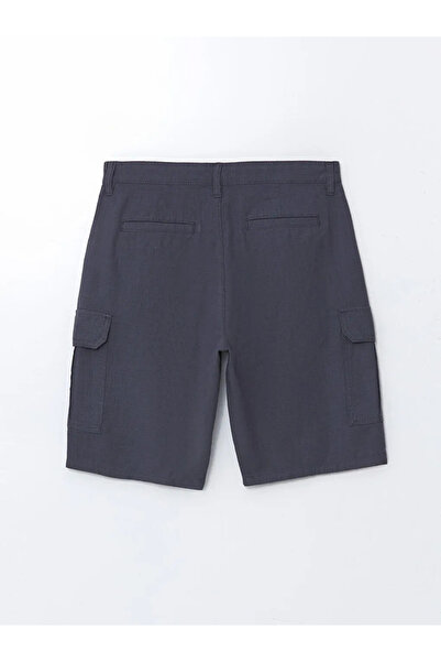 LC Waikiki Anthracite Comfortable Fit Men's Cargo Shorts