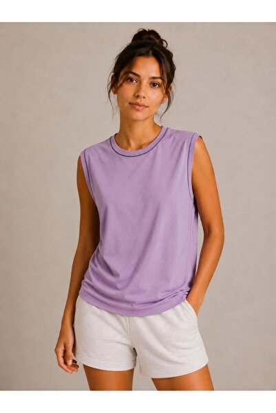 VELİZADE Women's Crew Neck Lycra Comfort Model Sleeveless 4 Season Sports and...