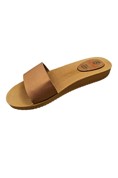 OEM Papuci de dama, Gezer, culoare Bronz satinat, marime 41