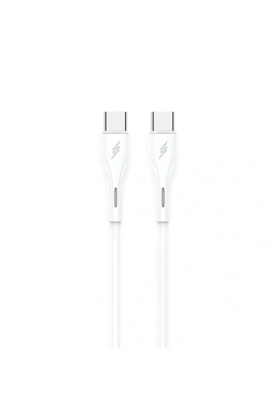 SENDEM Καλώδιο Δεδομένων και Φόρτισης USB-C - USB-C M36C, 66W, 1μ, Λευκό