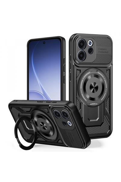 Techsuit Case for Oppo Reno15 FS/ Reno15 F, Techsuit, RuggedCam, Black